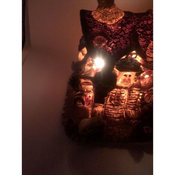 Halloween Village Spooky Hollow Haunted "Ghost Ship" Porcelain Lighted House - Picture 9 of 16